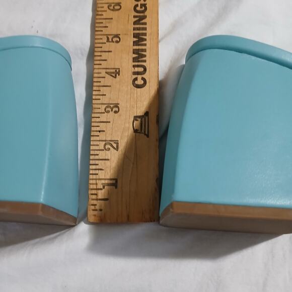 Circus NY by Sam Edelman 9.5 Marlie Platform Sandals Calypso Blue 3 3/4" Heel - Picture 5 of 14